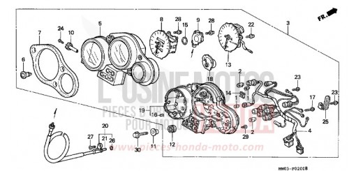 METER (1) CBR900RRP de 1993